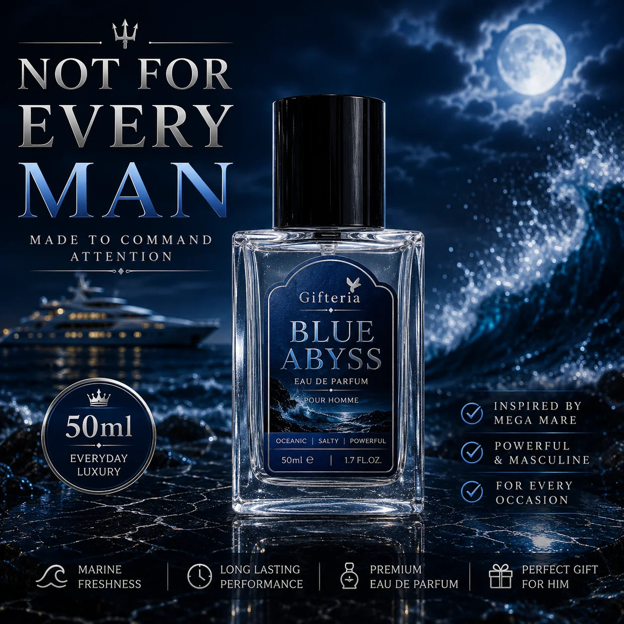 BLUE ABYSS – Inspired by Mega Mare | Oceanic Luxury Perfume