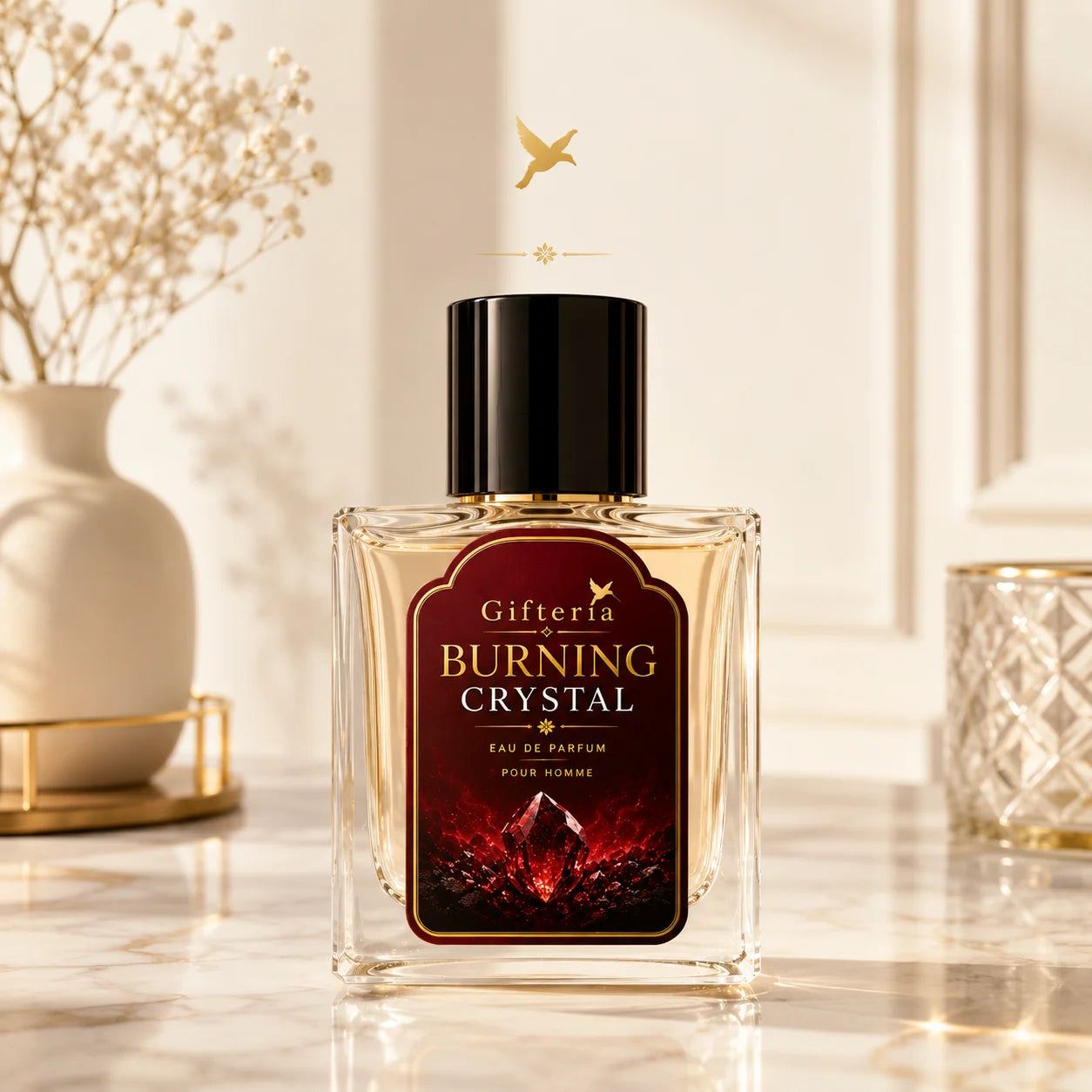 BURNING CRYSTAL Perfume – Inspired by Baccarat Rouge 540 | Luxury Unisex Amber Fragrance