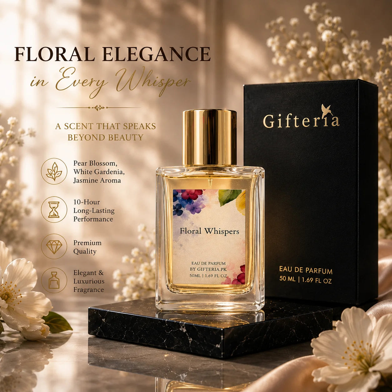 Floral Whisper For Women – Long Lasting Luxury Floral Perfume | Inspired By Gucci Flora